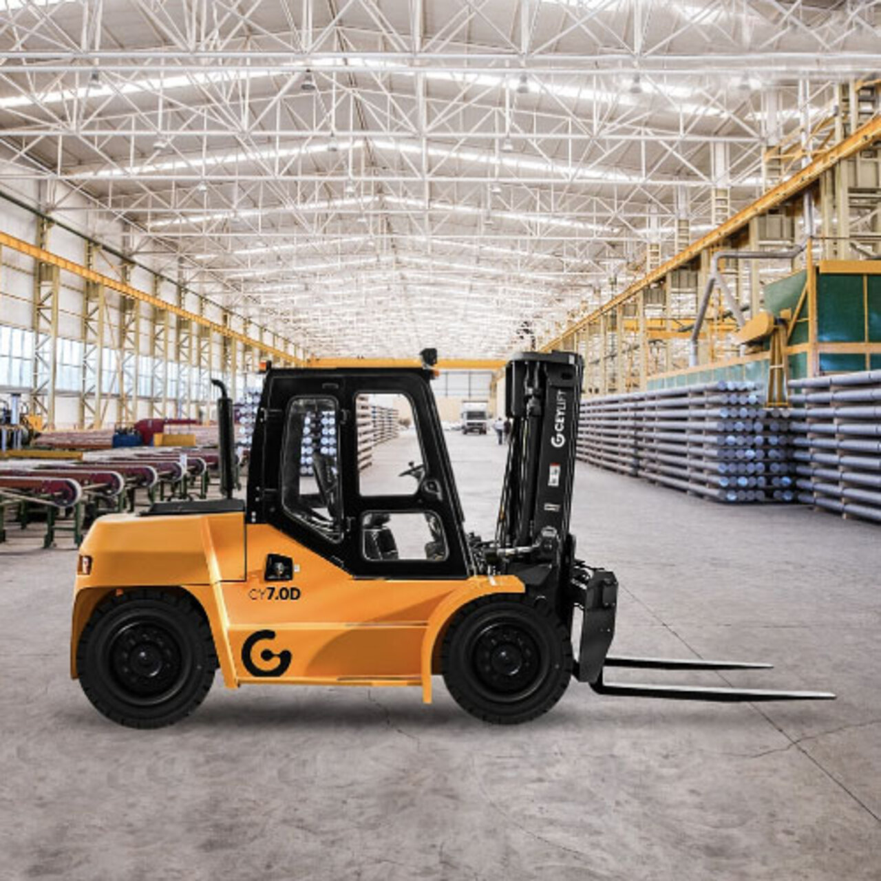 Forkliftin çarptığı fabrika sahibi öldü!