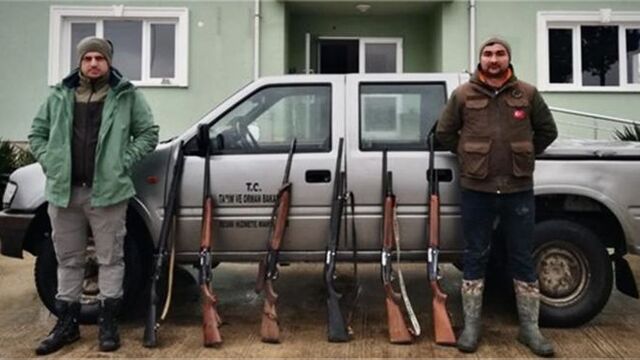 Samsun'da kaçak ava 100 bin 700 lira ceza