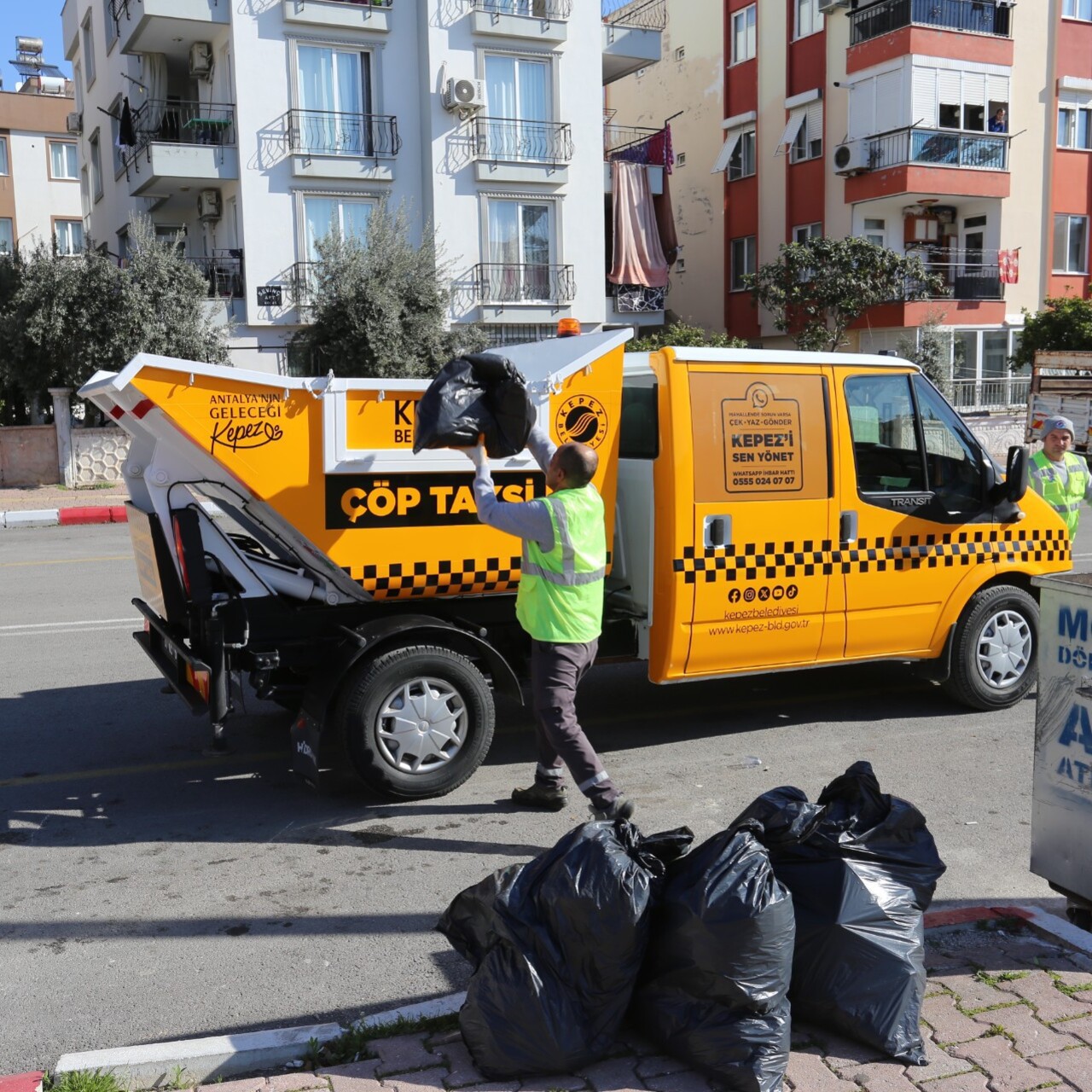 Kepez'de "Çöp Taksi" uygulaması