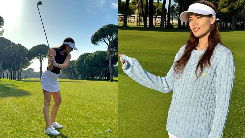 Golfteki hünerlerini sergiledi