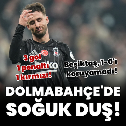 Beşiktaş'a Dolmabahçe'de soğuk duş!