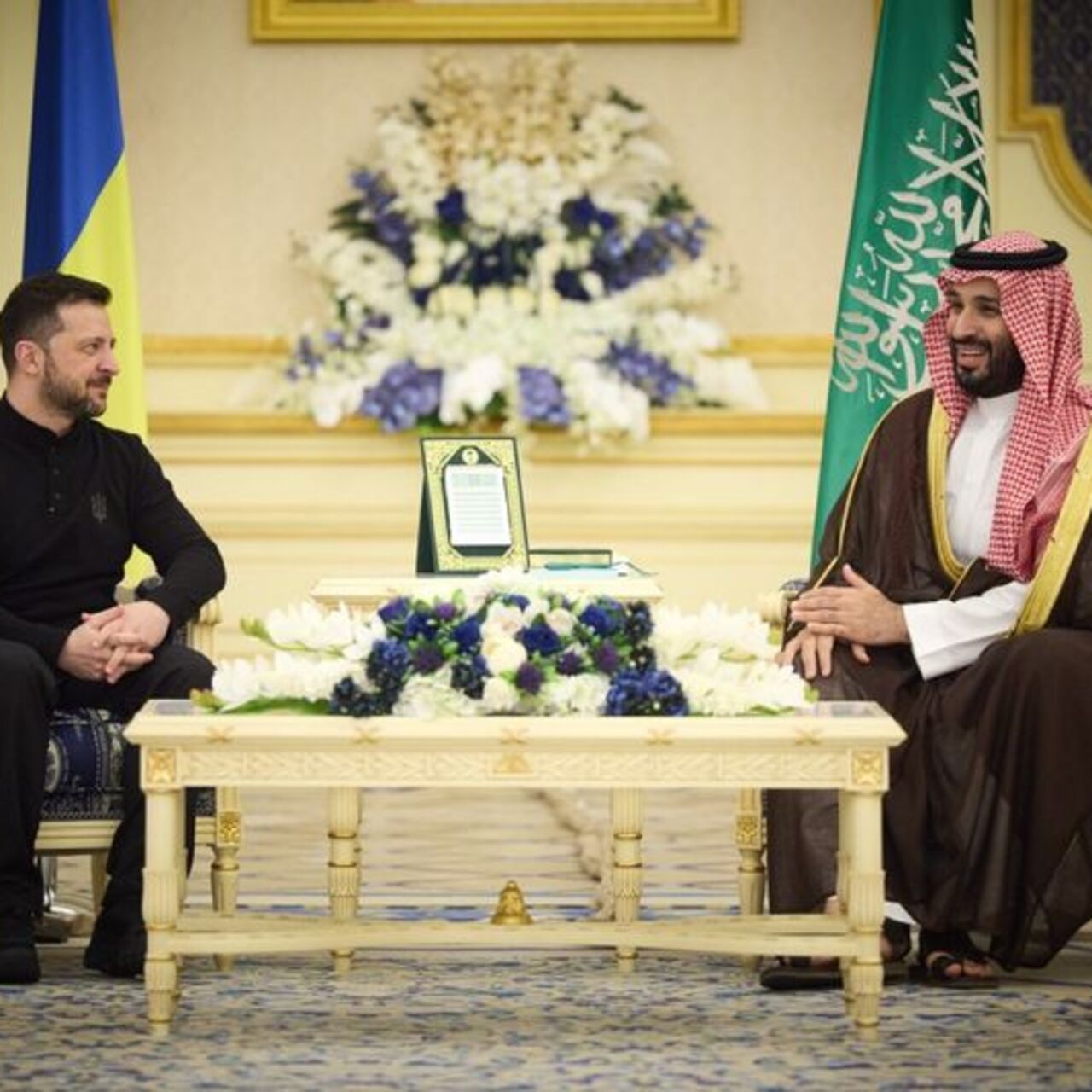 Prens bin Selman, Zelenskiy ile görüştü