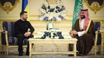 Prens bin Selman, Zelenskiy ile görüştü