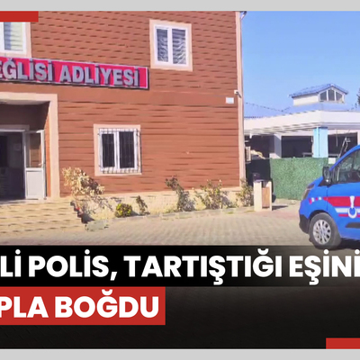 Emekli polis, tartıştığı eşini eşarpla boğdu