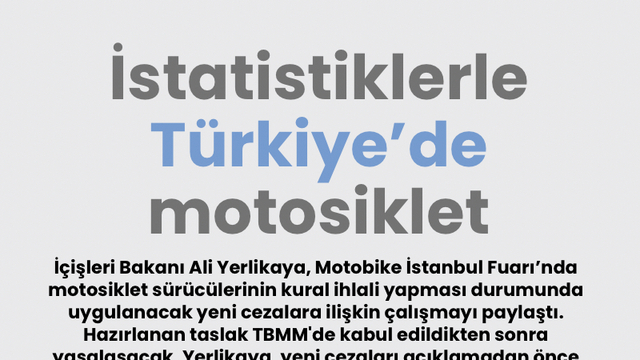 İstatistiklerle Türkiye'de motosiklet