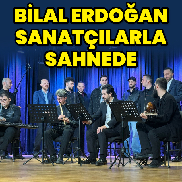 Sahur buluşmasında Bilal Erdoğan da sahneye çıktı