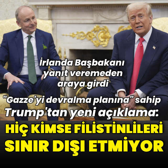 Trump Filistinlileri Gazze'den sınır dışı etmediğini savundu