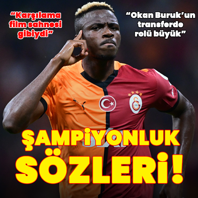 Osimhen'den şampiyonluk sözleri!