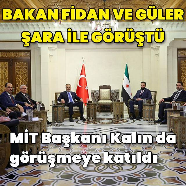 Bakan Fidan Şam'da