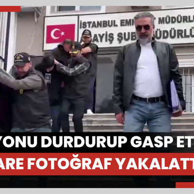 Kamyonu durdurup gasp ettiler! Bir kare fotoğraf yakalattı!