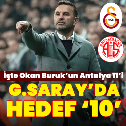 G.Saray'da hedef 10!