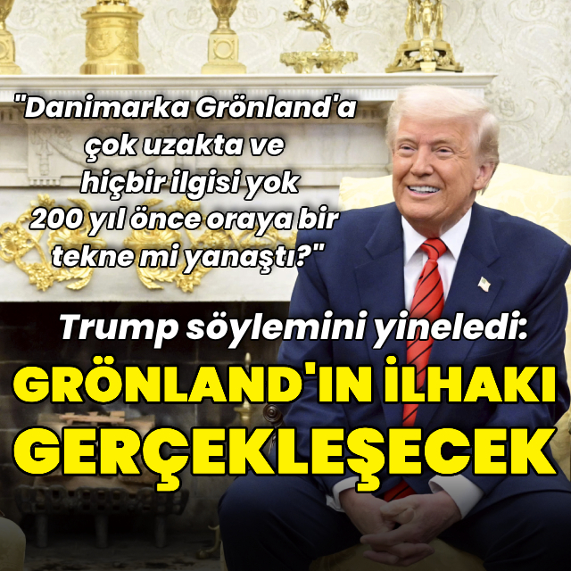 Trump Grönland söylemini yineledi