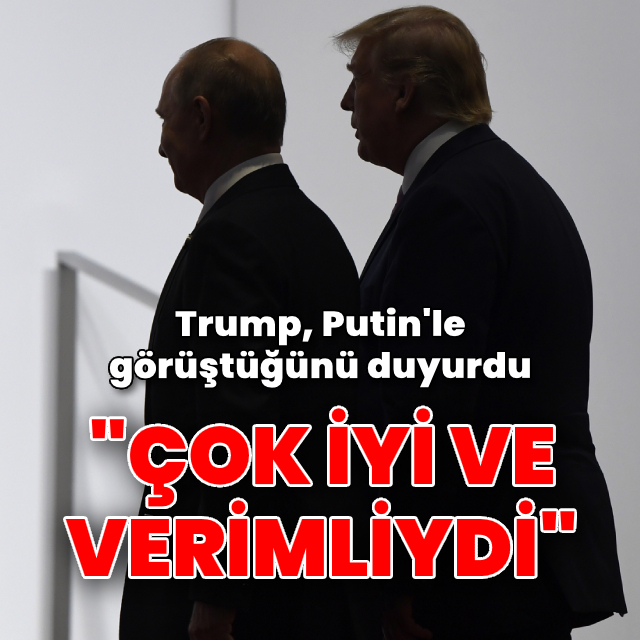 Trump, Putin'le görüştüğünü duyurdu