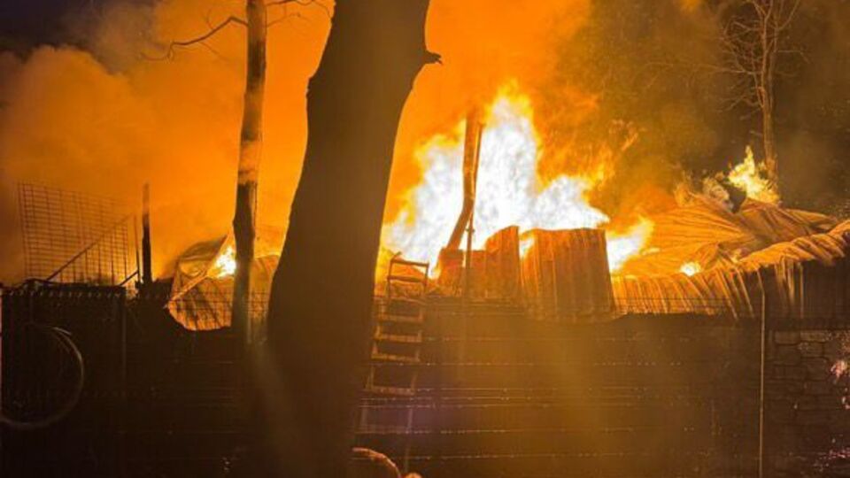 Bungalovda yangın çıktı