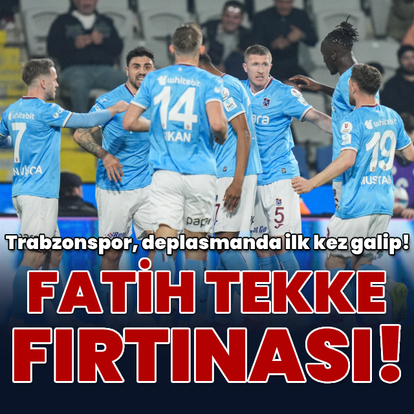 Fatih Tekke'li Trabzonspor ilki yaşadı!