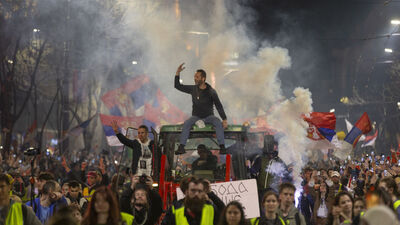 Sırbistan'da dev protesto