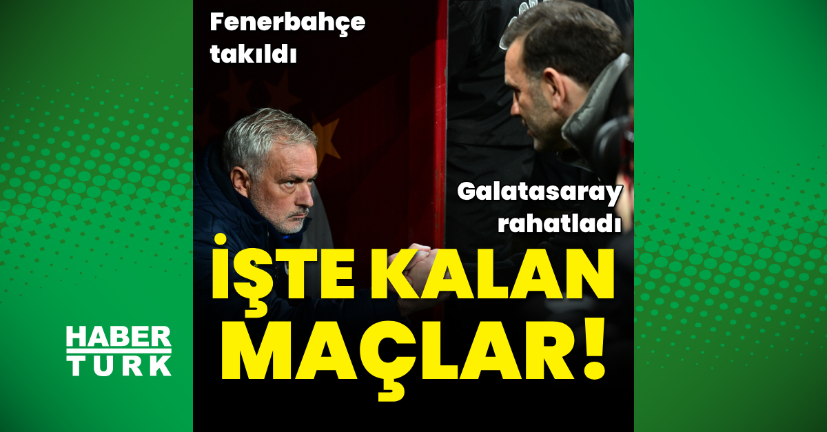 Fenerbahçe ve Galatasaray Maçları