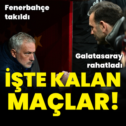 İşte Fenerbahçe ve Galatasaray'ın kalan maçları! - HT Spor