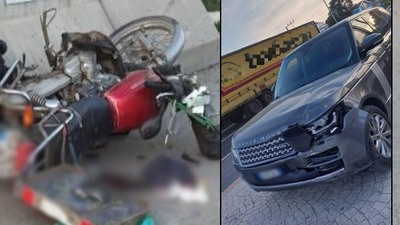Motosiklet ile cipin çarpıştığı kaza kamerada: 2 ölü