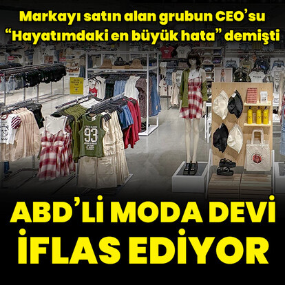 ABD'li moda devi iflas ediyor