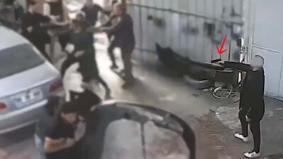 Otomobil servisinde dehşet anları!