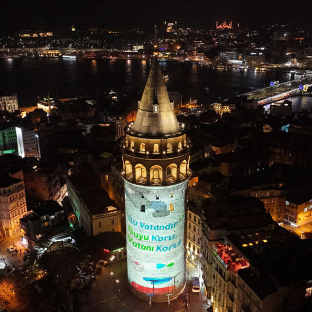 Galata Kulesi'nde su tasarrufuna dikkat çekildi