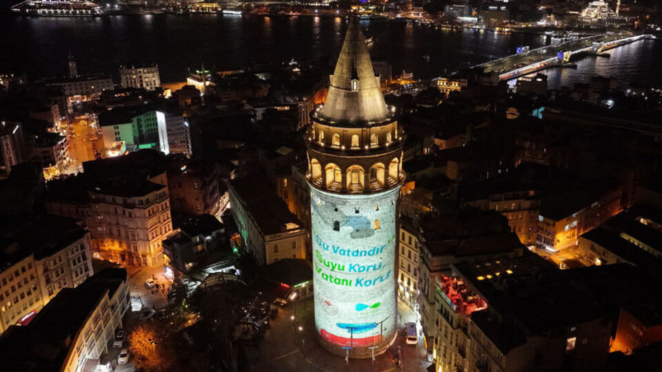 Galata Kulesi'nde su tasarrufuna dikkat çekildi