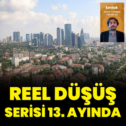 Konutta reel düşüş 13. ayında