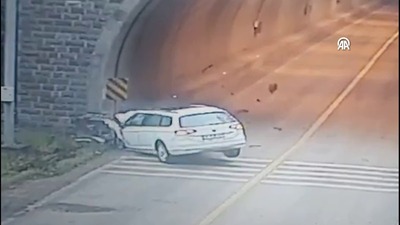 Tünel girişinde kaza: 1 ölü