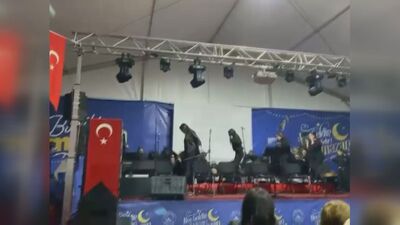 Ramazan etkinliğinde sahne çöktü: 4 yaralı