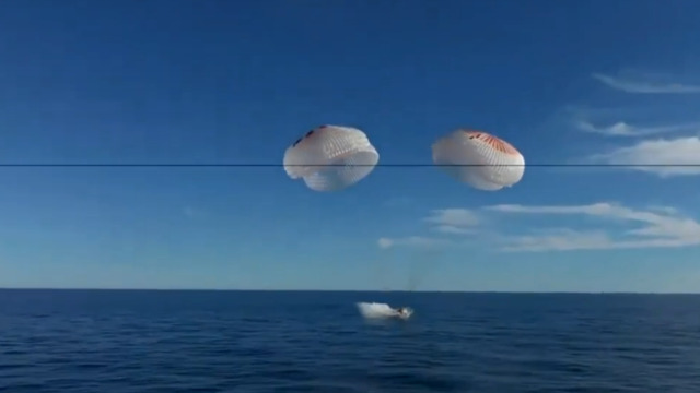 Astronotlar dünyaya döndü