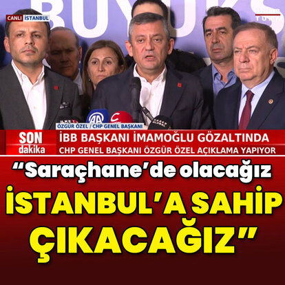 Özel: İstanbul'a sahip çıkacağız Saraçhane'de olacağız