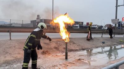 18 gündür yanıyor