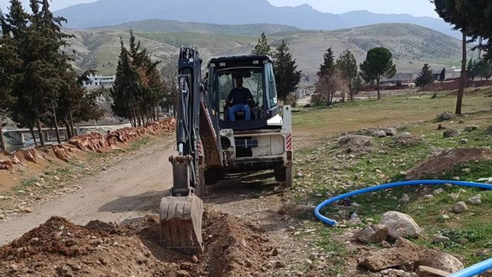 Şırnak'ta yeni içme suyu hattı çalışması