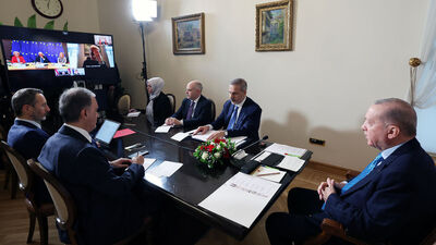 Cumhurbaşkanı Erdoğan Çevrimiçi Liderler Toplantısı'na katıldı