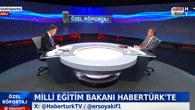Bakan Tekin'den Habertürk'e açıklamalar