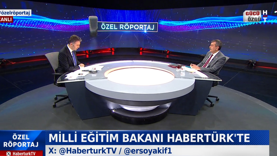 Bakan Tekin'den Habertürk'e açıklamalar