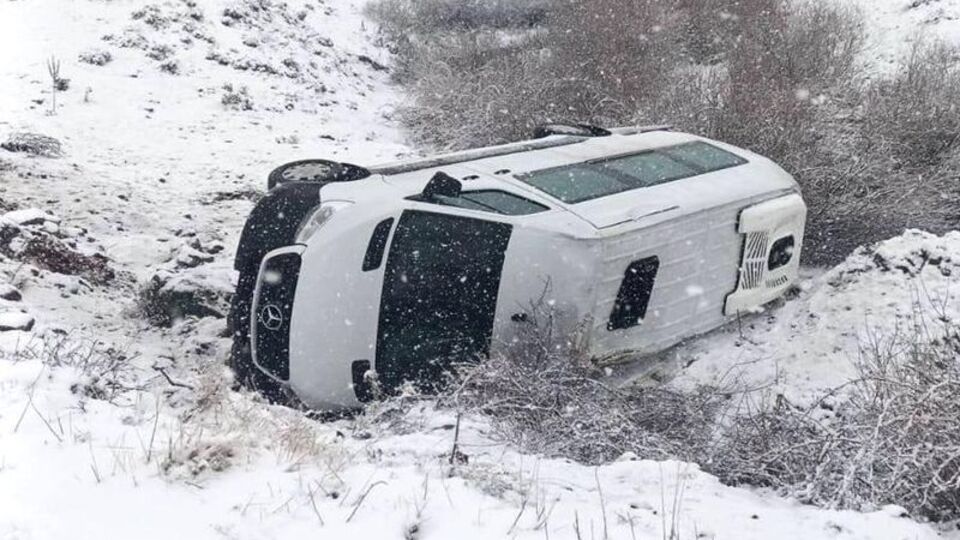 Bingöl'de 2'si ağır 9 işçi yaralı