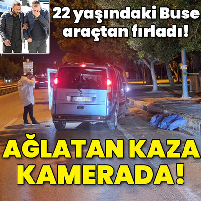 Buse araçtan fırladı! Kahreden kaza kamerada!