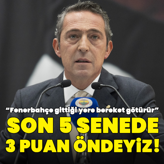 "5 senede 3 puan öndeyiz!"