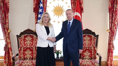 Cumhurbaşkanı Erdoğan, Bosna Hersek Devlet Başkanlığı Konseyi Başkanı ile görüştü