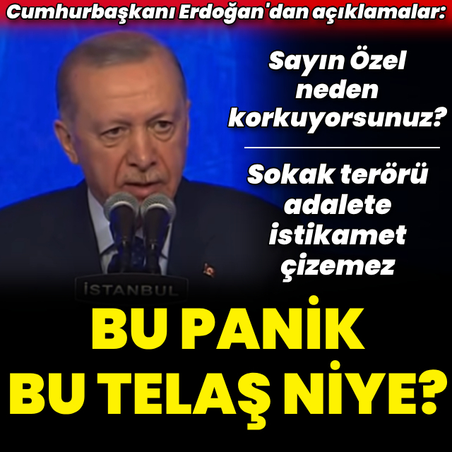 Cumhurbaşkanı Erdoğan'dan açıklamalar