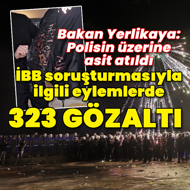 Eylemlerde 323 gözaltı