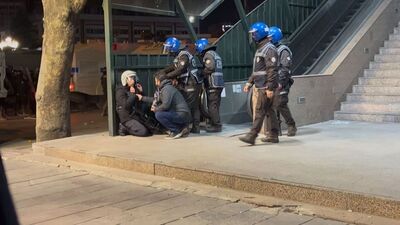 Başkent'teki izinsiz gösterilerde 5 polis yaralandı