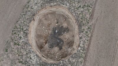 Konya'da obruk çöktü!