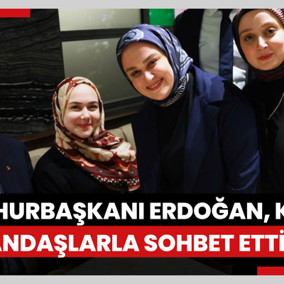 Cumhurbaşkanı Erdoğan, kafede vatandaşlarla sohbet etti