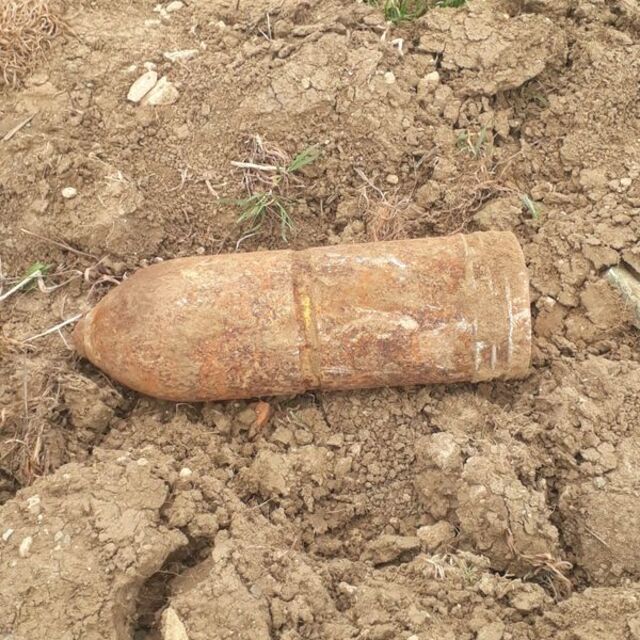 Çanakkale Savaşları'ndan kalma patlamamış top mermisi imha edildi