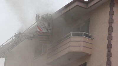 Bulaşık makinesinden yangın çıktı