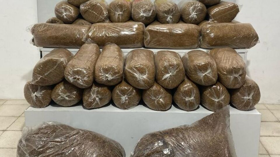 210 kilogram kaçak tütün ele geçirildi