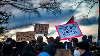 ABD'de 'Rümeysa Öztürk' protestosu